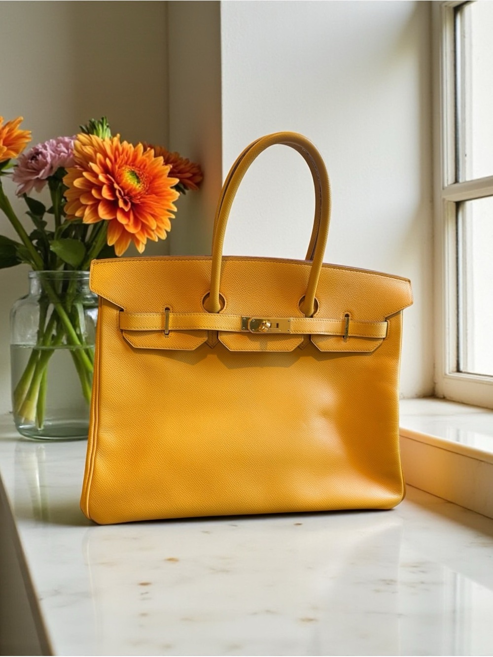 Hermès Birkin 35 — Yellow Epsom GHW | 2017 | Good Condition - Picture 2 of 16